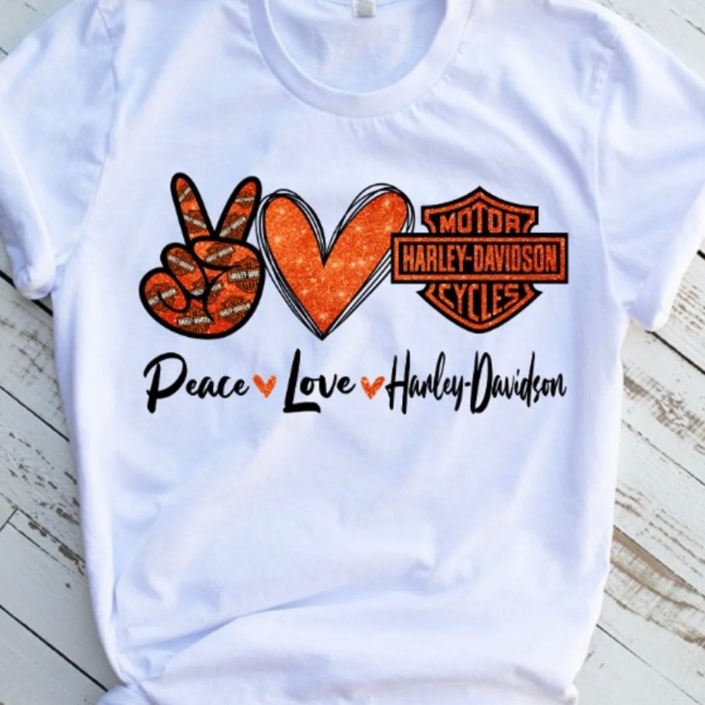 Peace, Love, and Harley T-Shirts